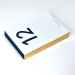 Gold Edge Daily Calendar Pad