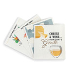 Biodegradable Dish Cloths Wine and Cheese - 4 Assorted