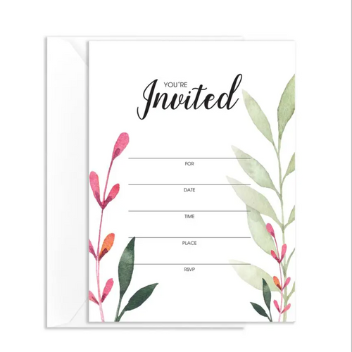 Foliage Invitations - 25 Pack