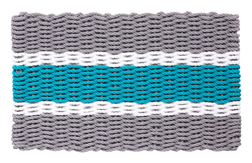 Teal-White-Aqua Coastal - Cape Cod Doormats