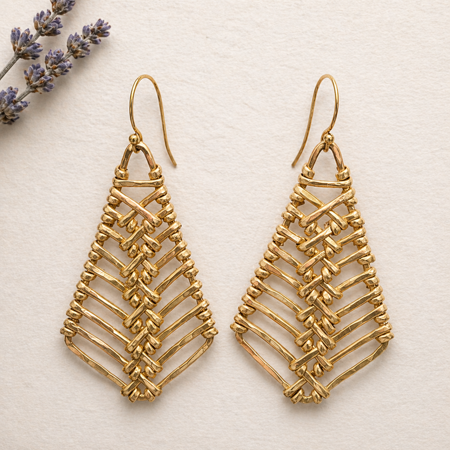 Lattice of Light Earrings