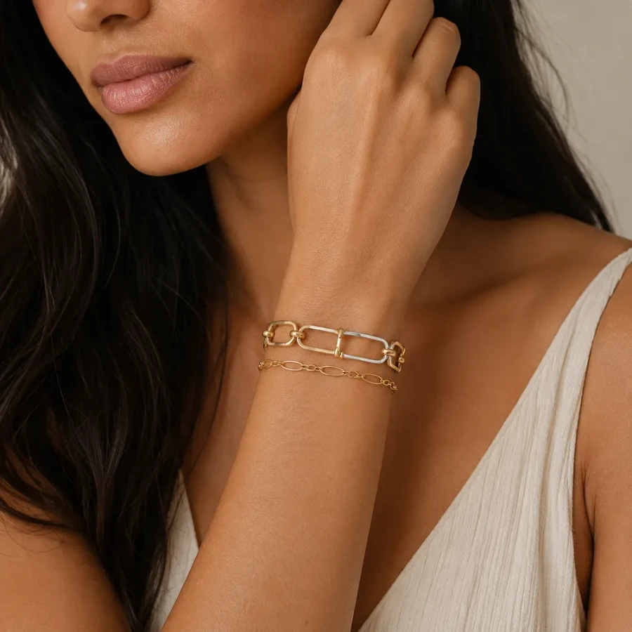 Sculpted Links Bracelet