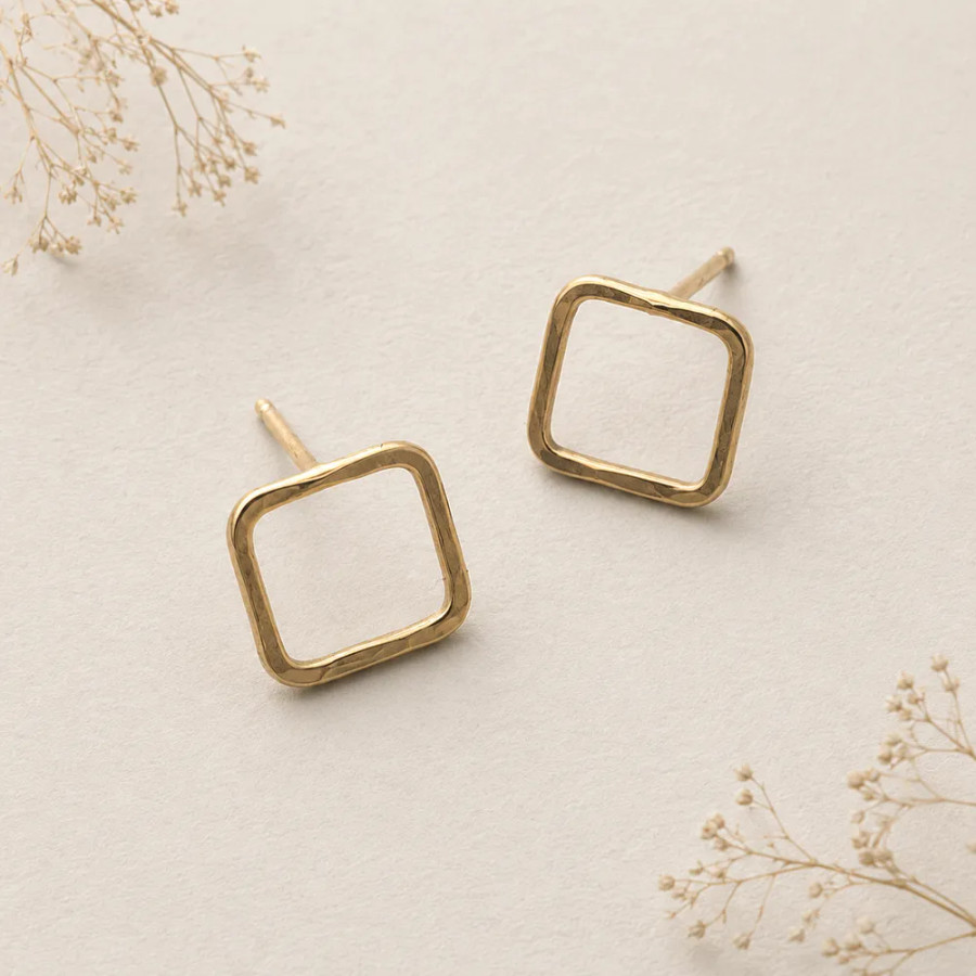 Organic Gold Earrings
