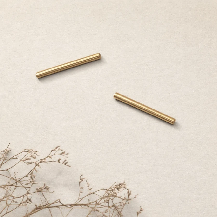 Linear Gold Earrings