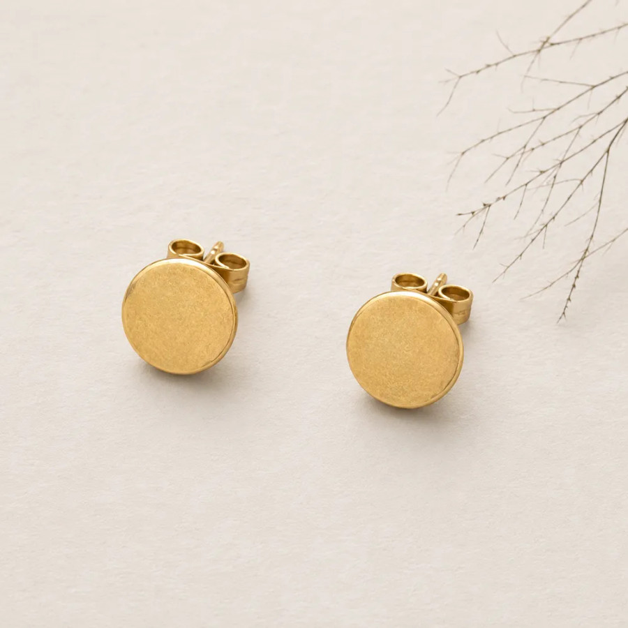 Minimalist Disc Earrings