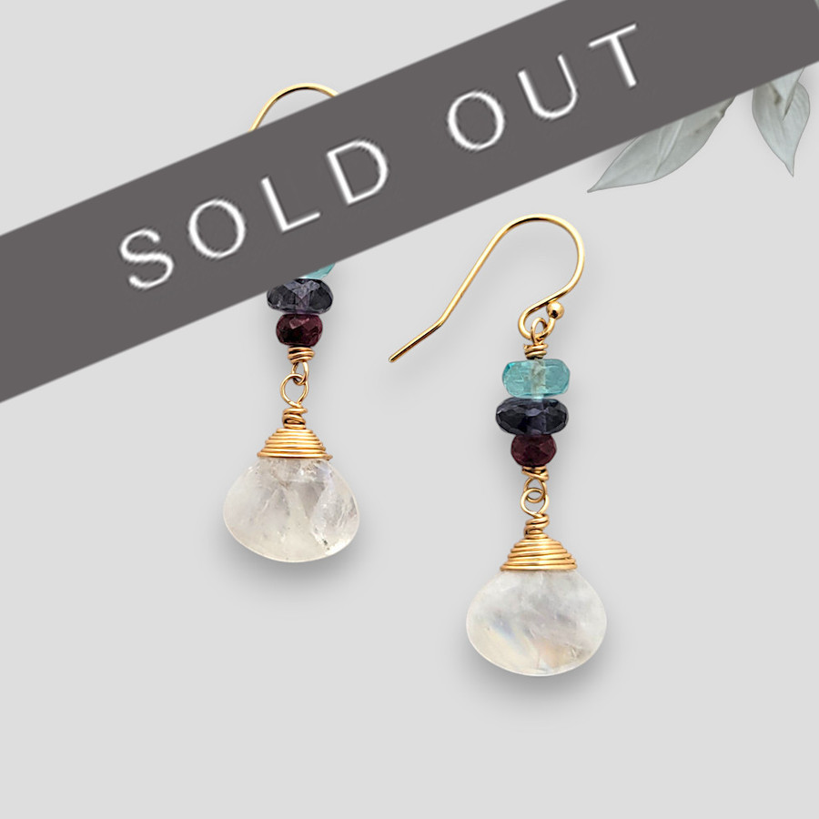 Mystic Moonstone Earrings