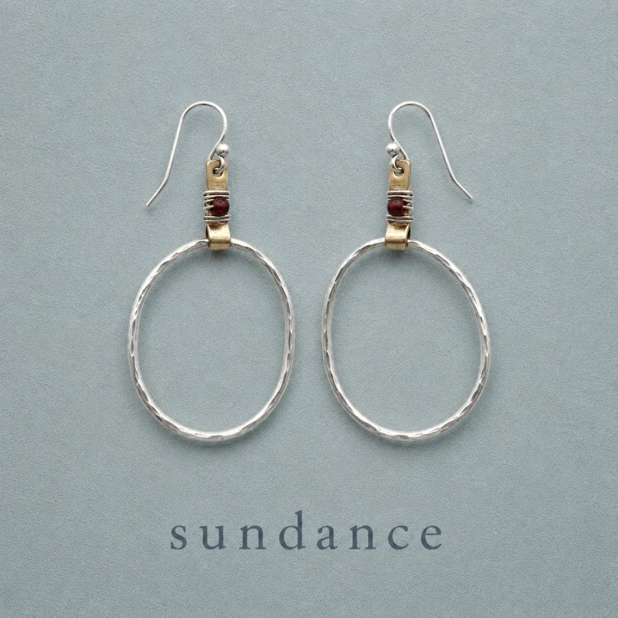 Blaze Bright Hoop Earrings