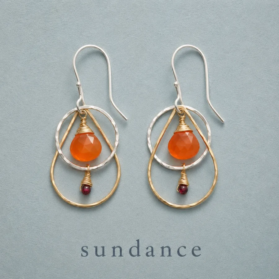 Carnelian Fire Earrings