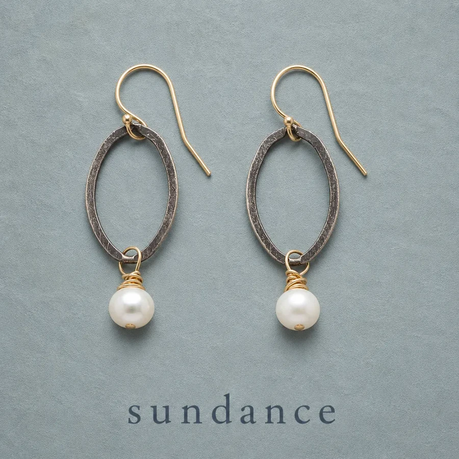 Ovals and Pearls Earrings