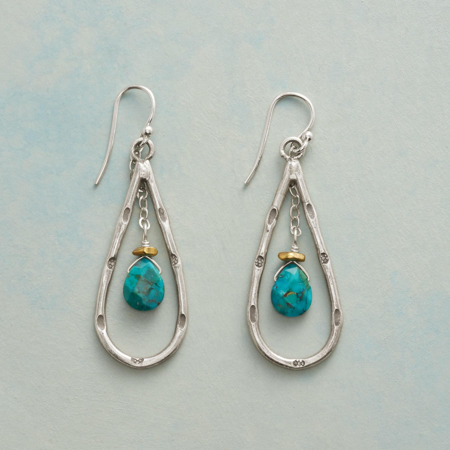 Turquoise Cradle Earrings