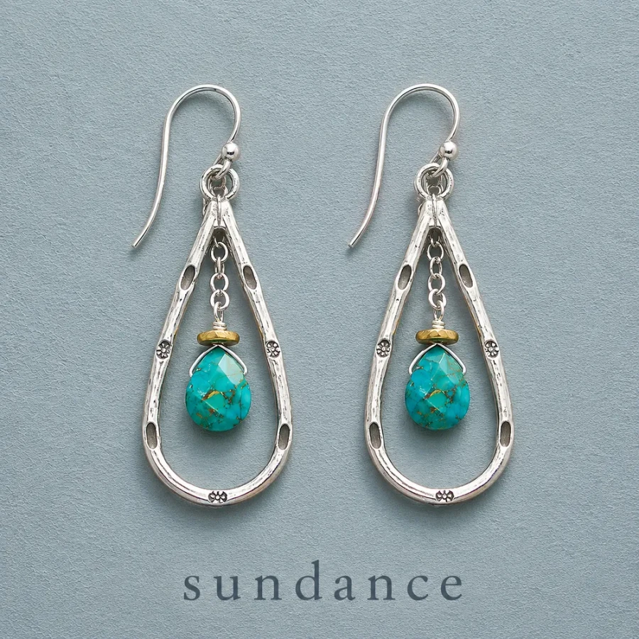 Turquoise Cradle Earrings