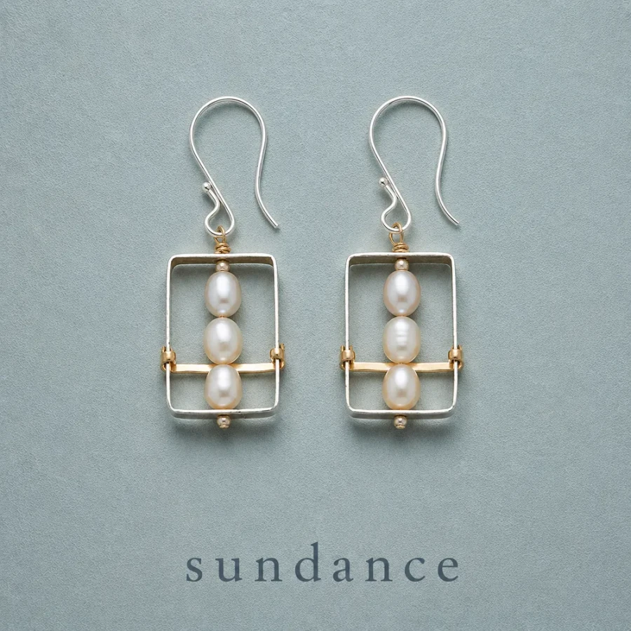 Framed Pearl Earrings
