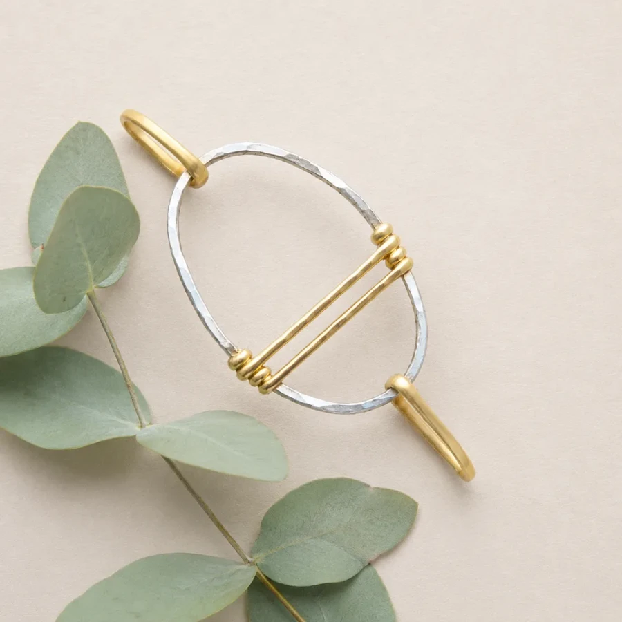Traversing Gold Bracelet