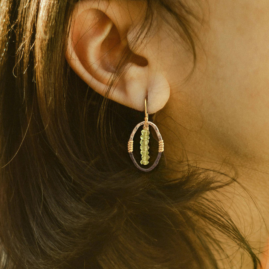 Peridot Stream Earrings