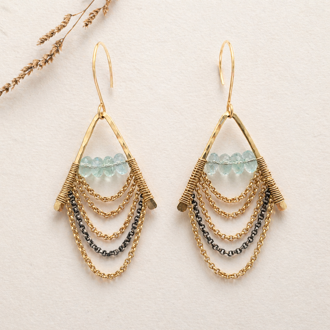 Azure Drops Earrings (One Of A Kind)