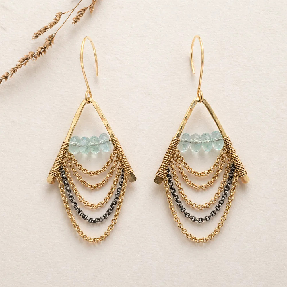 Azure Drops Earrings (One Of A Kind)