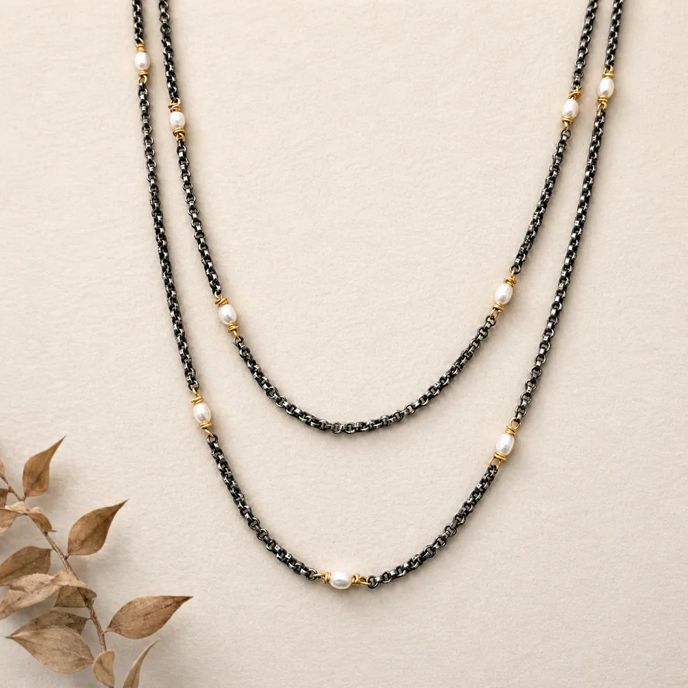 Moonlit Waves Necklace