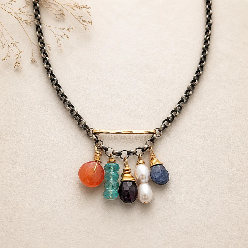 Gemstone Symphony Necklace