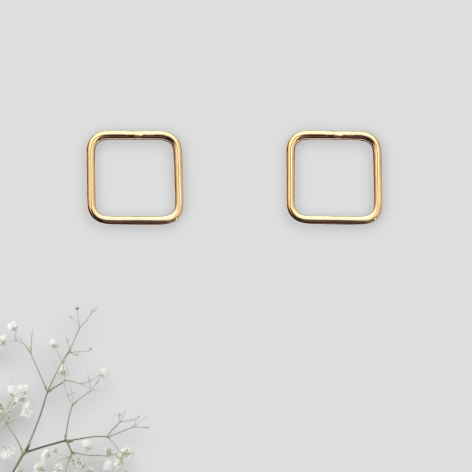 Open Square Earrings