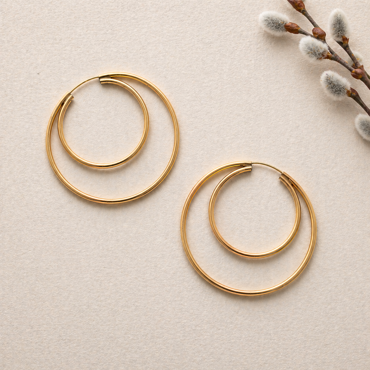 Layered Halo Earrings