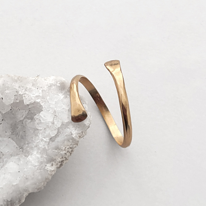 Golden  Wave Ring