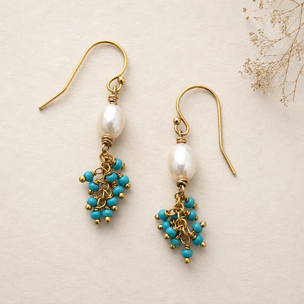 Turquoise Bloom Earrings