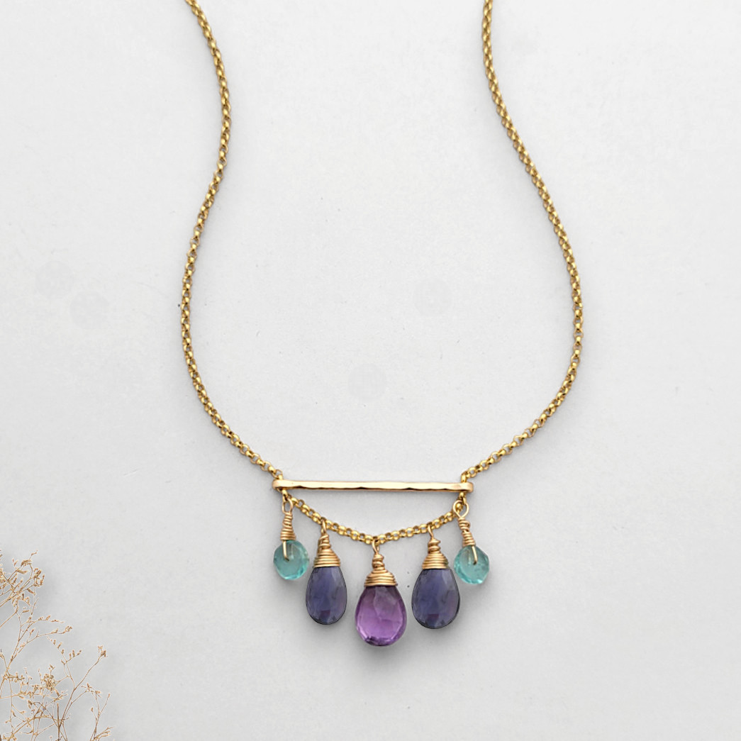 Midnight Drops Necklace