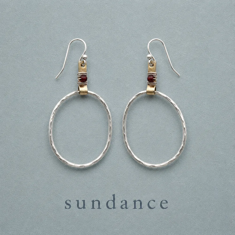 Blaze Bright Hoop Earrings