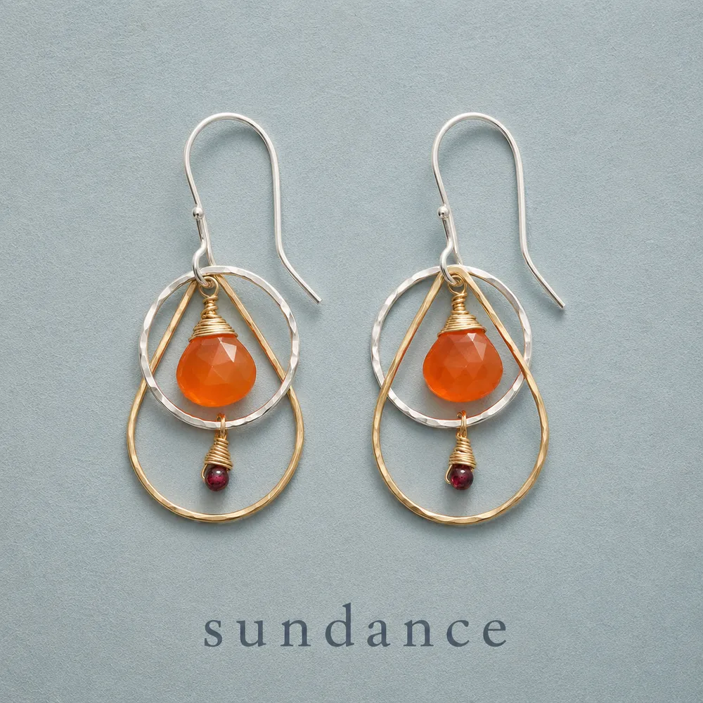 Carnelian Fire Earrings
