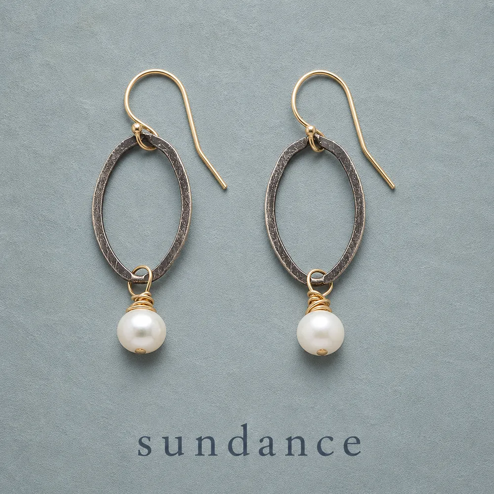 Ovals and Pearls Earrings