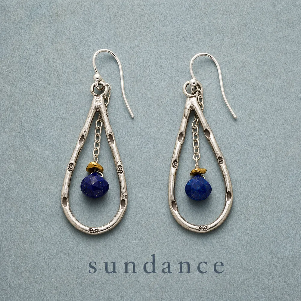 Lapis Droplet Earrings