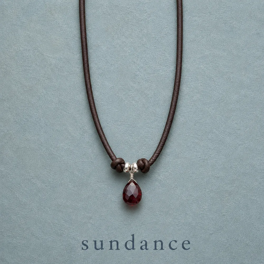 Captured Garnet Necklace