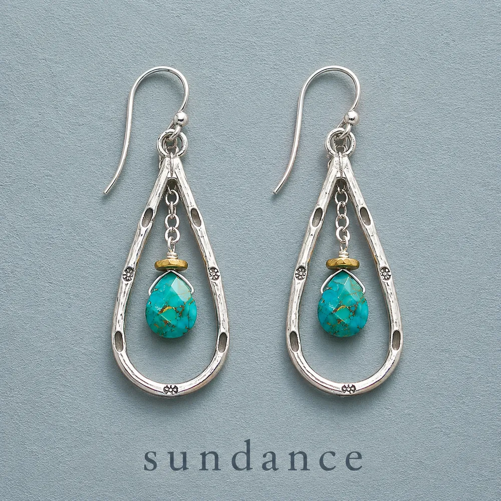 Turquoise Cradle Earrings