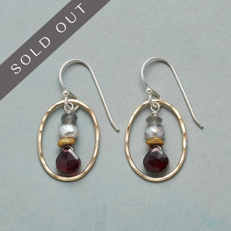 Stacked Stone Earrings