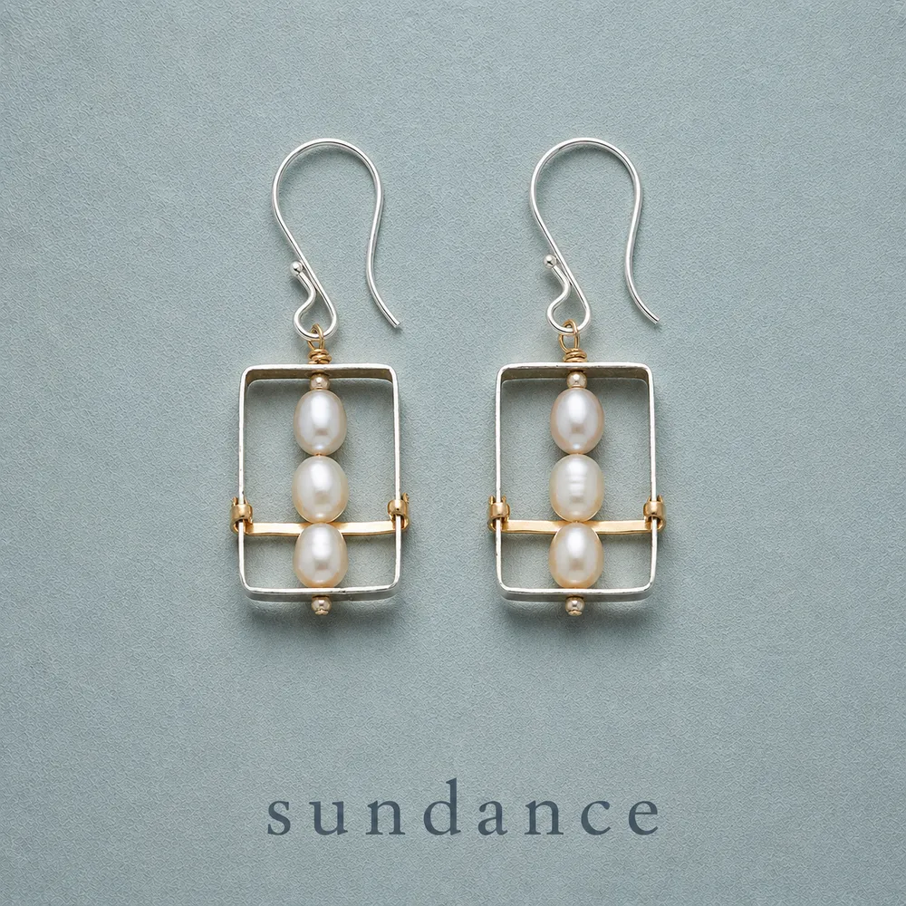 Framed Pearl Earrings