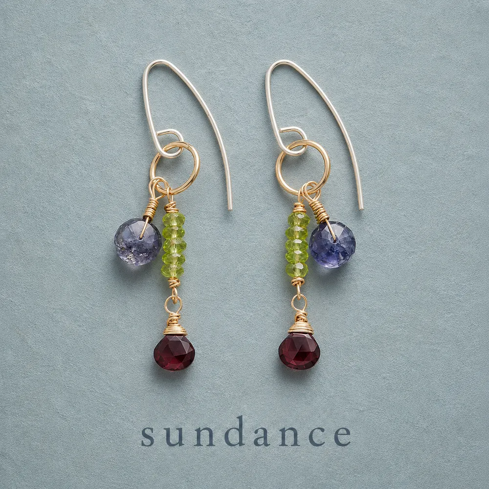 Gemstone Duet Earrings