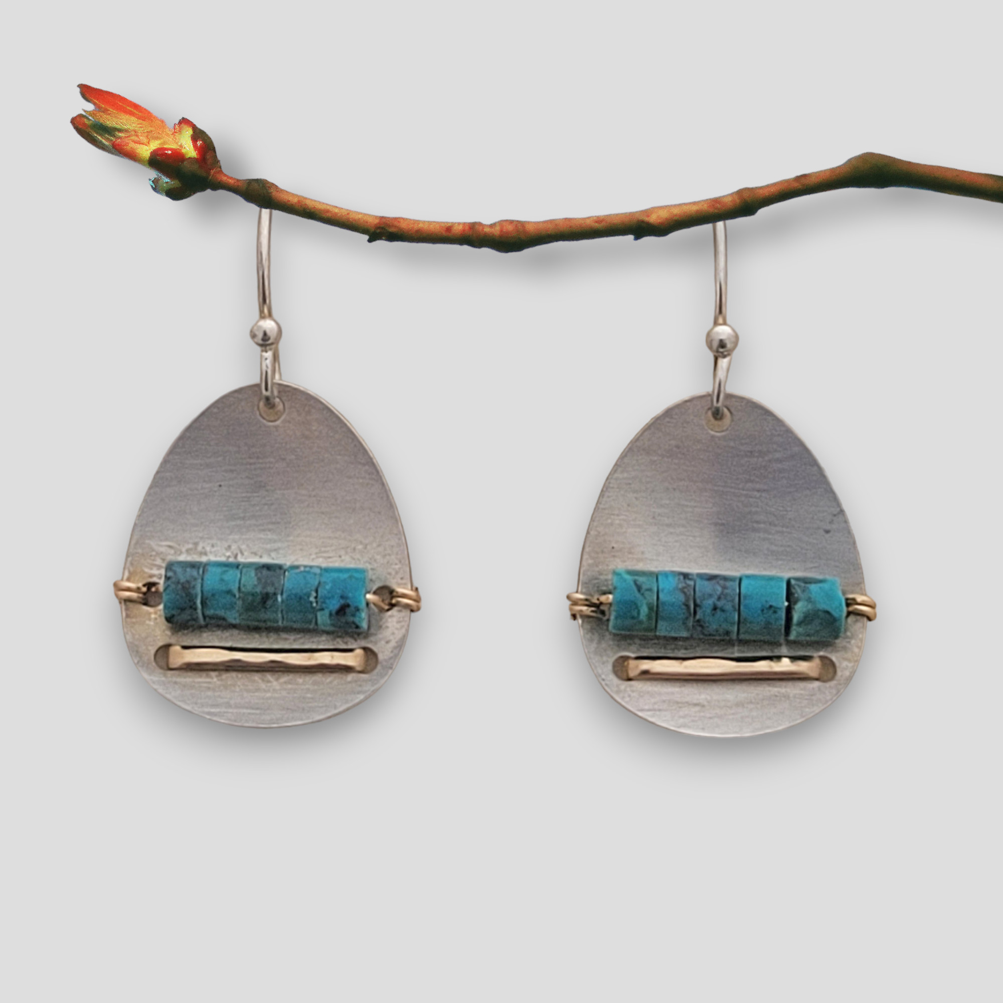 Turquoise Platter Earrings