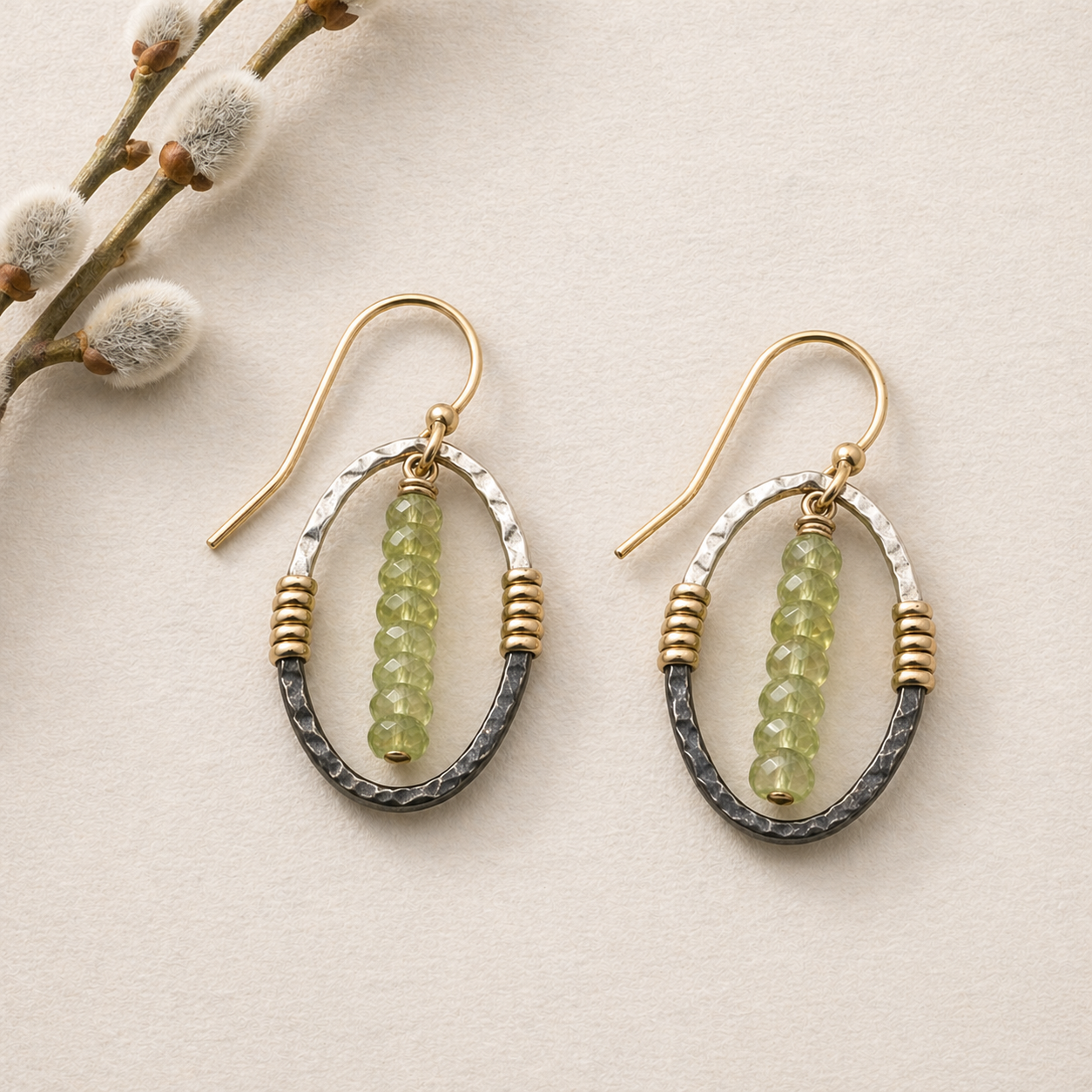 Peridot Stream Earrings