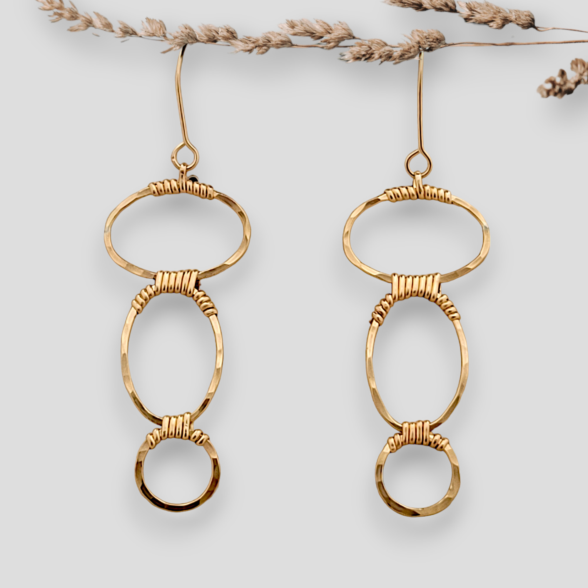 Cascading Gold Earrings