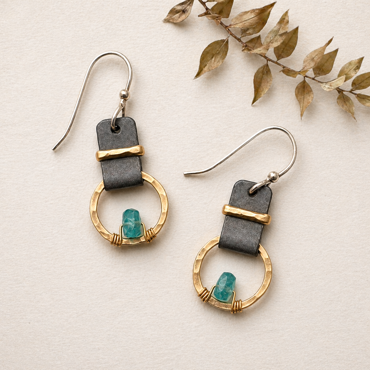 Orbiting Apatite Earrings