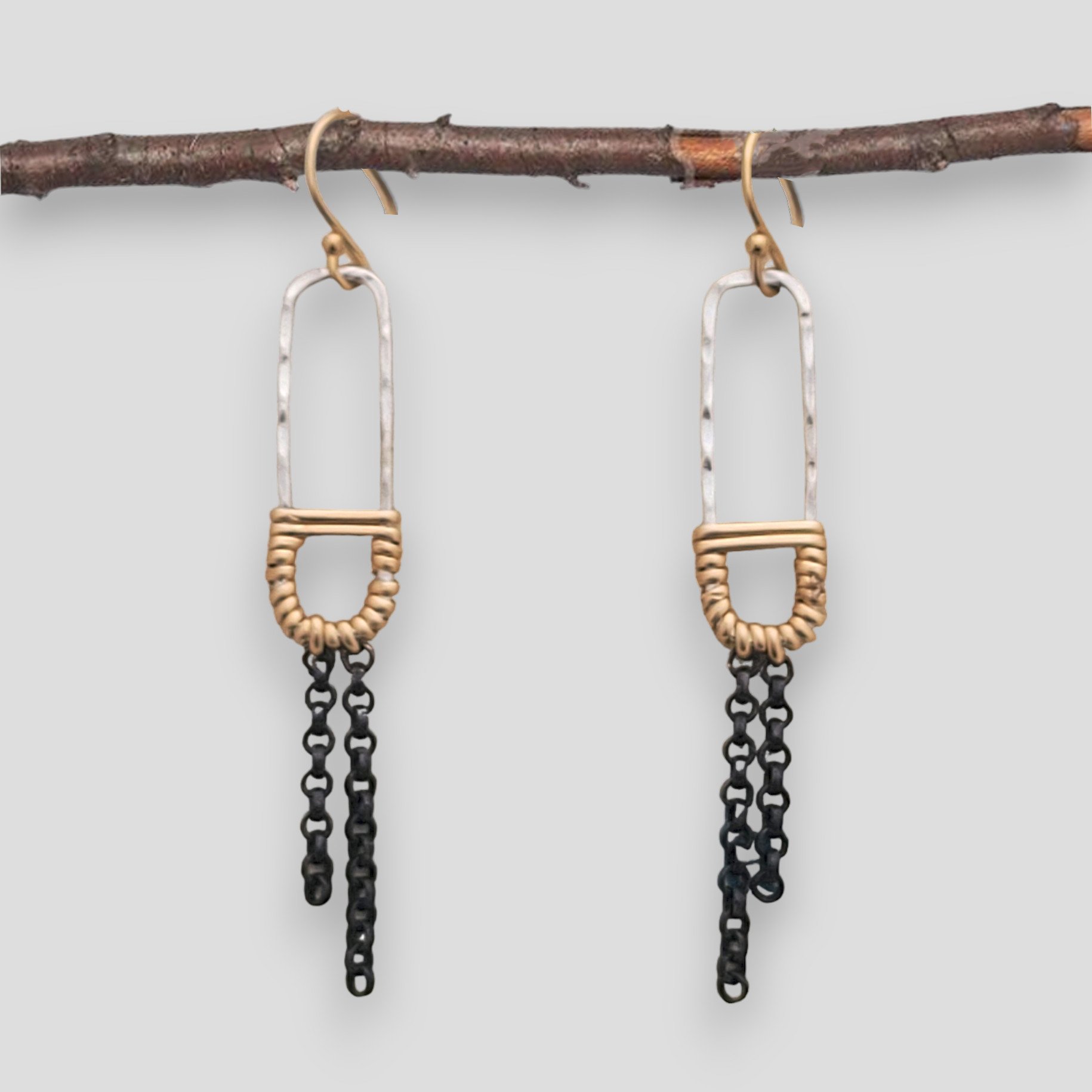 Silver Symmetry Earrings