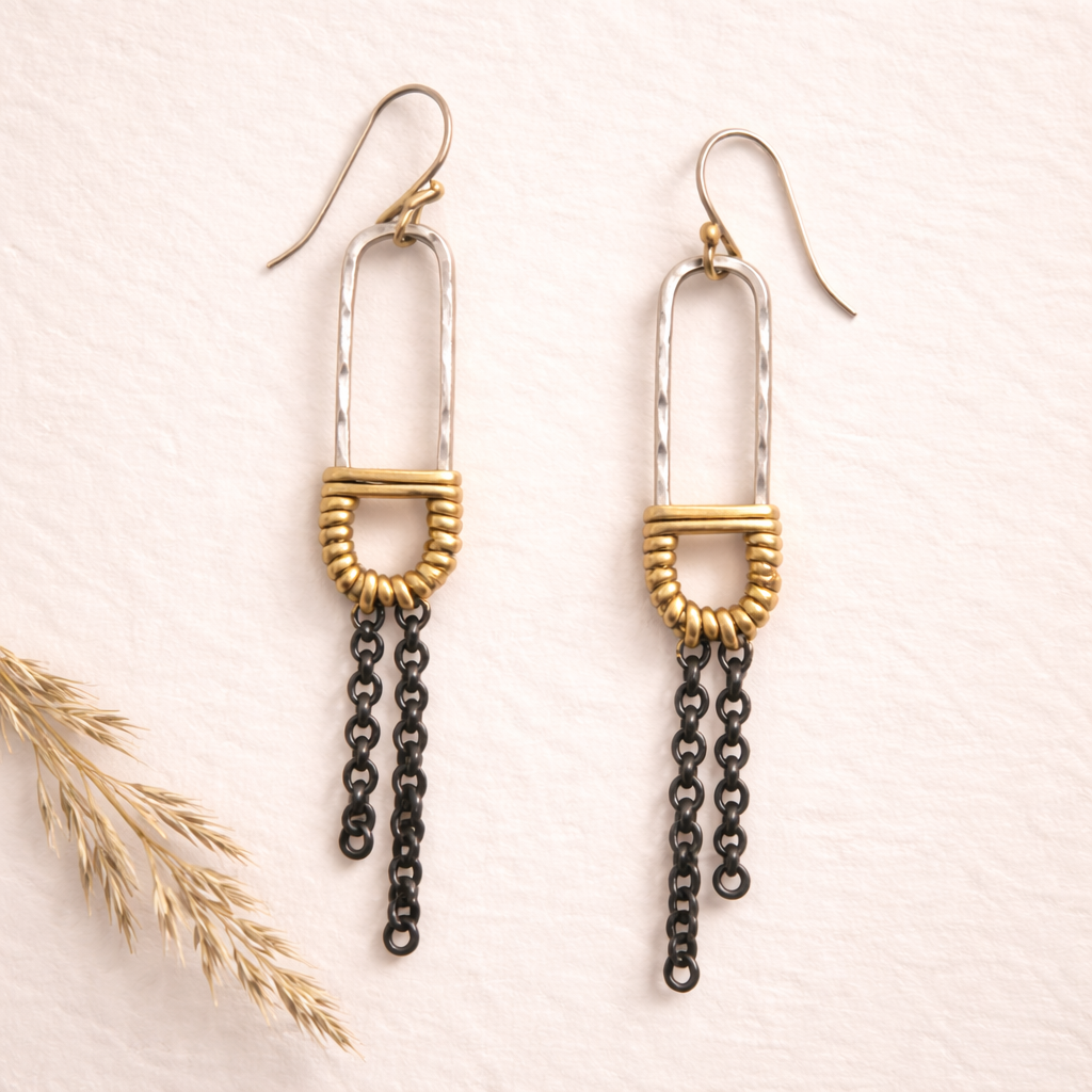 Silver Symmetry Earrings