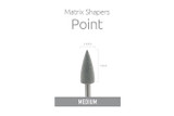 Matrix Shaper – Point Shape, Medium Grit – For Green State Zirconia Adjustments