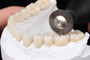 Panther Bristle Brush applying diamond polishing paste for high-gloss ceramic finish