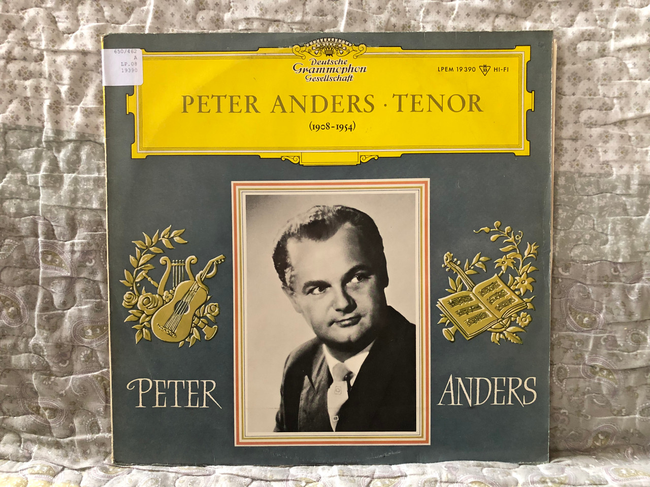 Peter Anders, Tenor (1908-1954) / Deutsche Grammophon LP / LPEM ...