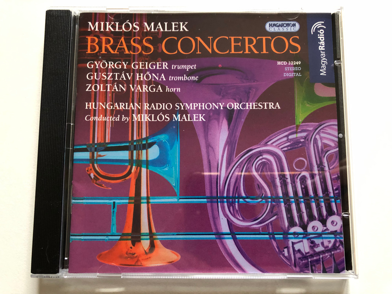 Miklos Malek: Brass Concertos - Gyorgy Geiger (trumpet), Gusztav Hona  (trombone), Zoltan Varga (horn), Hungarian Radio Symphony Orchestra,  Conducted