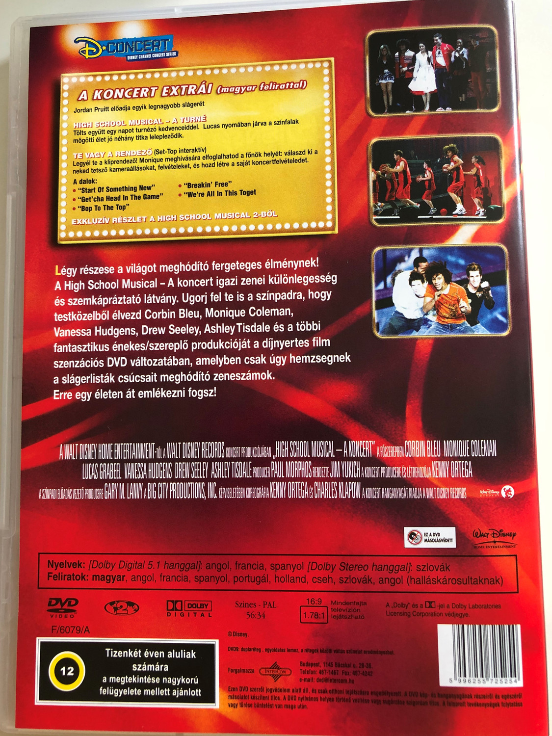 High School Musical - The Concert DVD 2007 High School