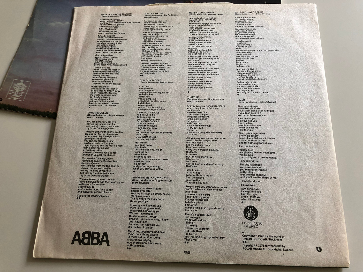 ABBA ‎– Arrival / PGP RTB ‎LP STEREO / LP 55-5636 - Bible in My