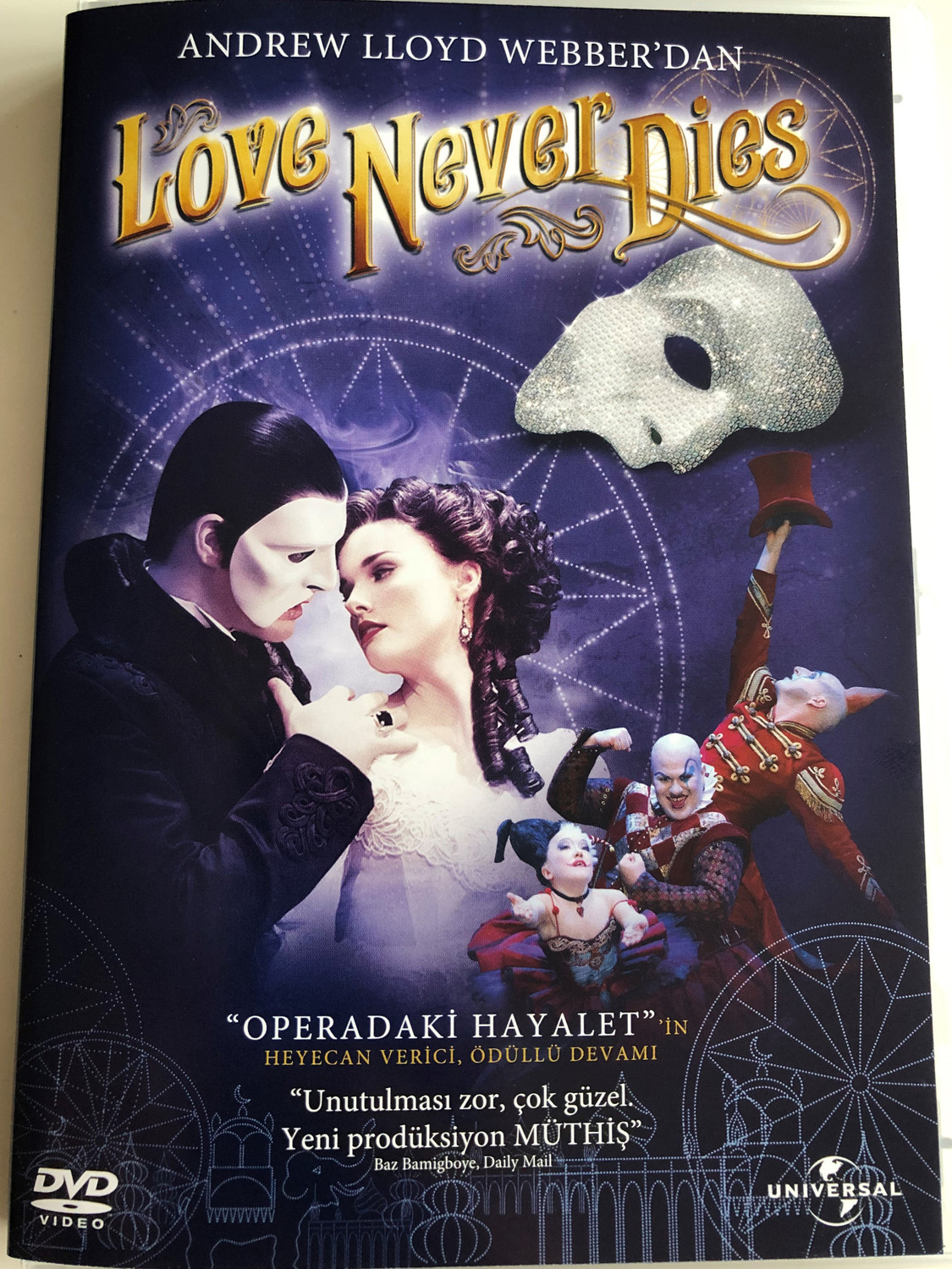 Love never Dies DVD 2011 / Musical by Andrew Lloyd Webber