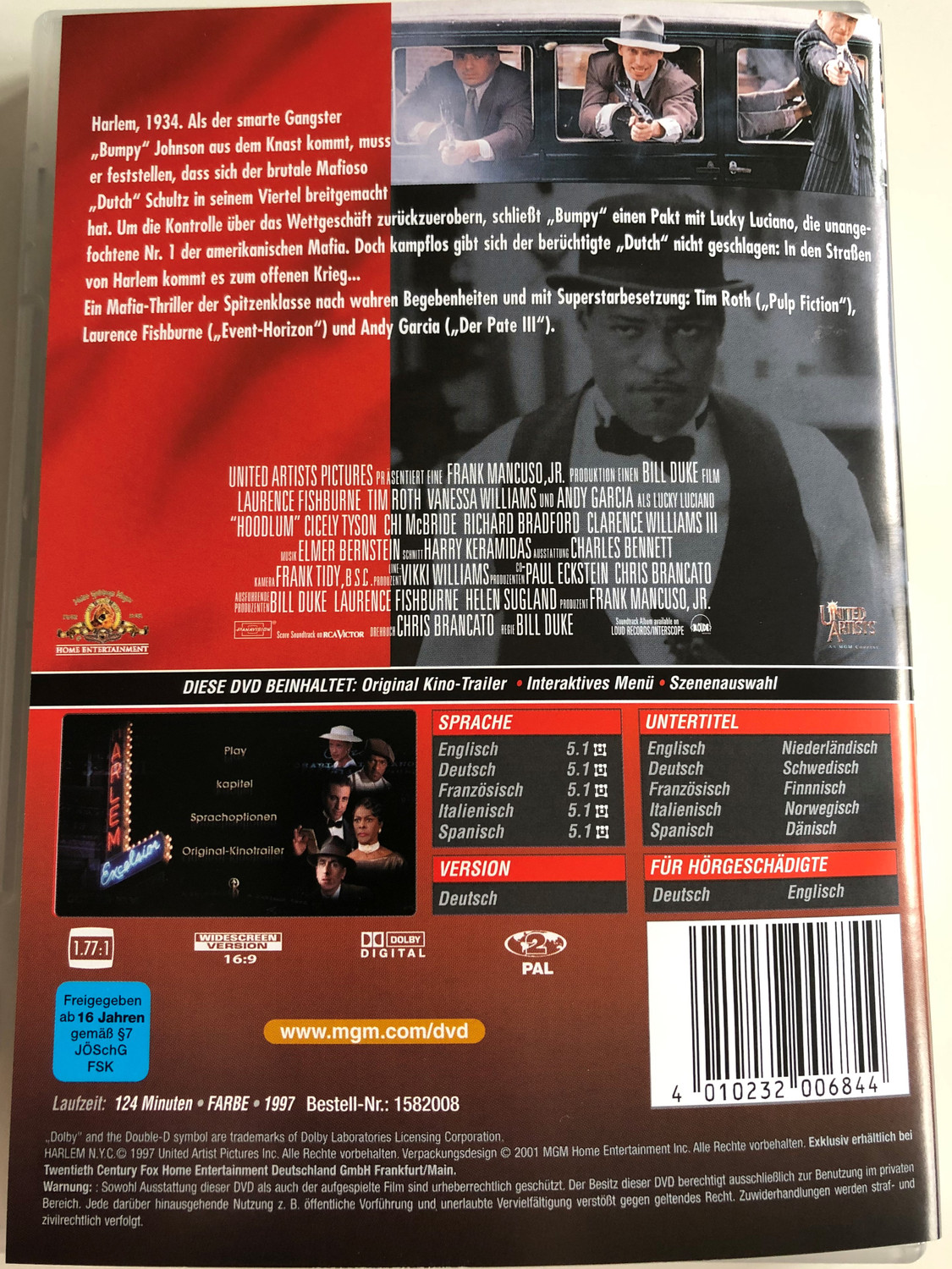Hoodlum DVD 1997 Harlem, N.Y.C. Der Preis Der Macht / Directed by Bill ...